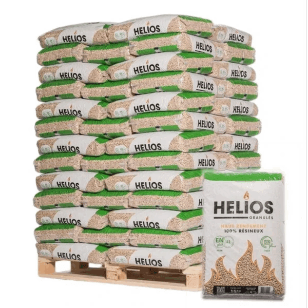 Palette de 65 sacs de 15kg de pellet HELIOS