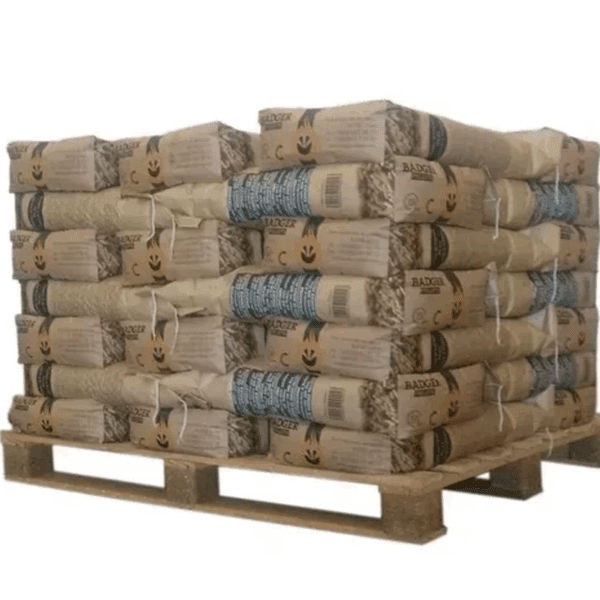 Demi-Palette de 35 Sacs de 15 KG de Pellet BADGER